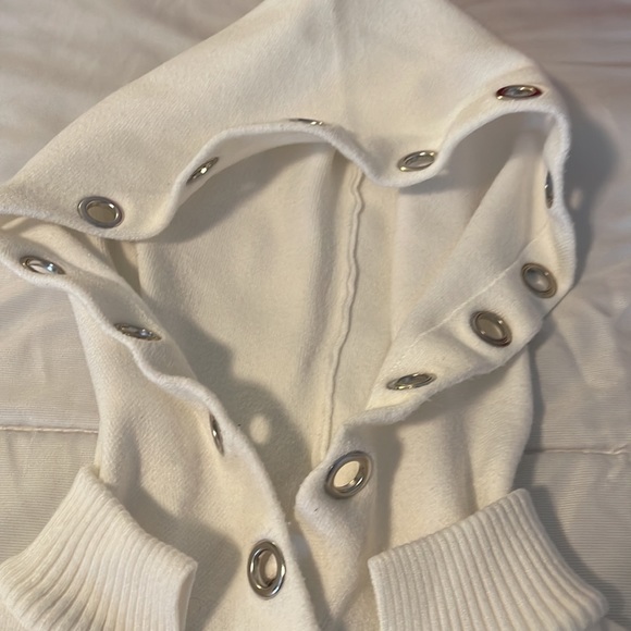 Zara white cropped sweater Sz small - Picture 2 of 6